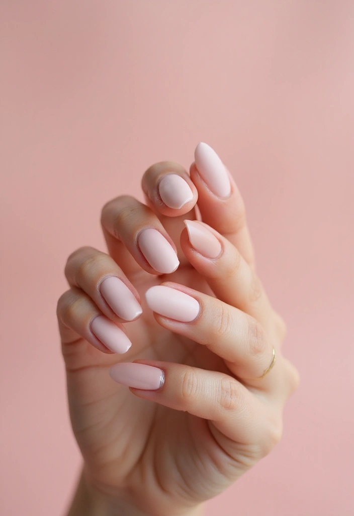 50 Playful Pink Nail Ideas for Girly - 8. Minimalist Lines