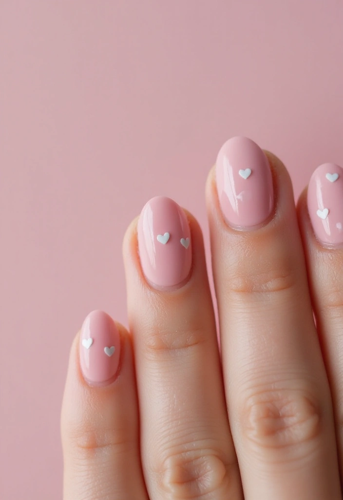 50 Pretty Pink Nail Ideas for Sweet - 10. Heartfelt Love