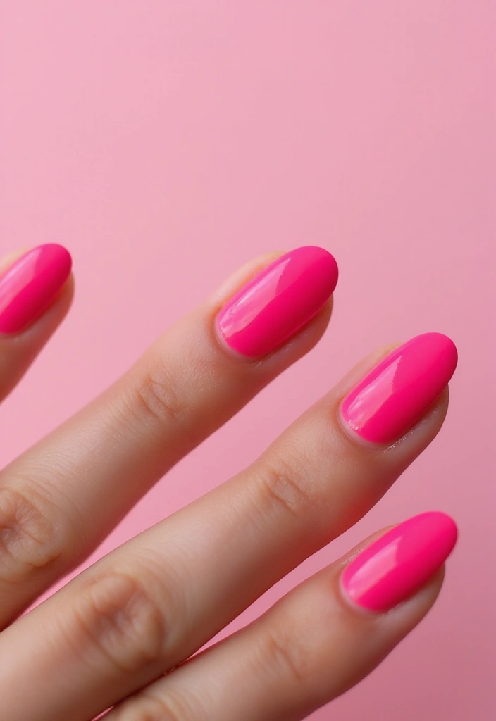 50 Pretty Pink Nail Ideas for Sweet - 23. Bright Neon