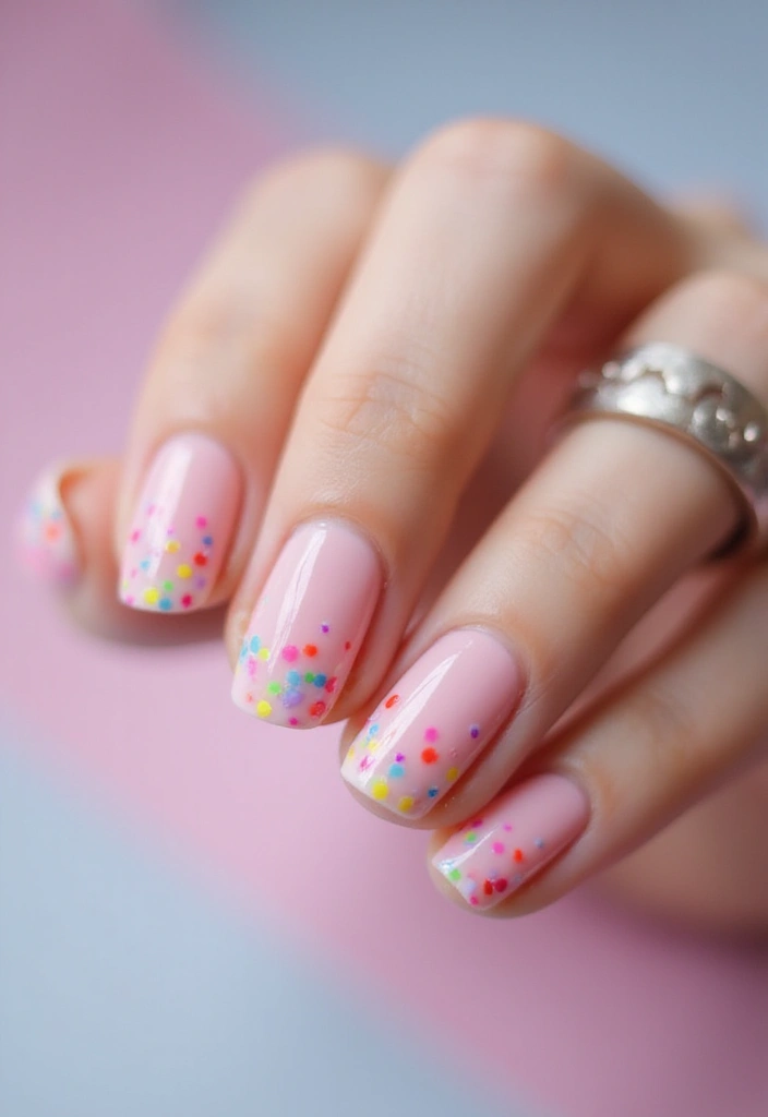 50 Pretty Pink Nail Ideas for Sweet - 25. Rainbow Pastels