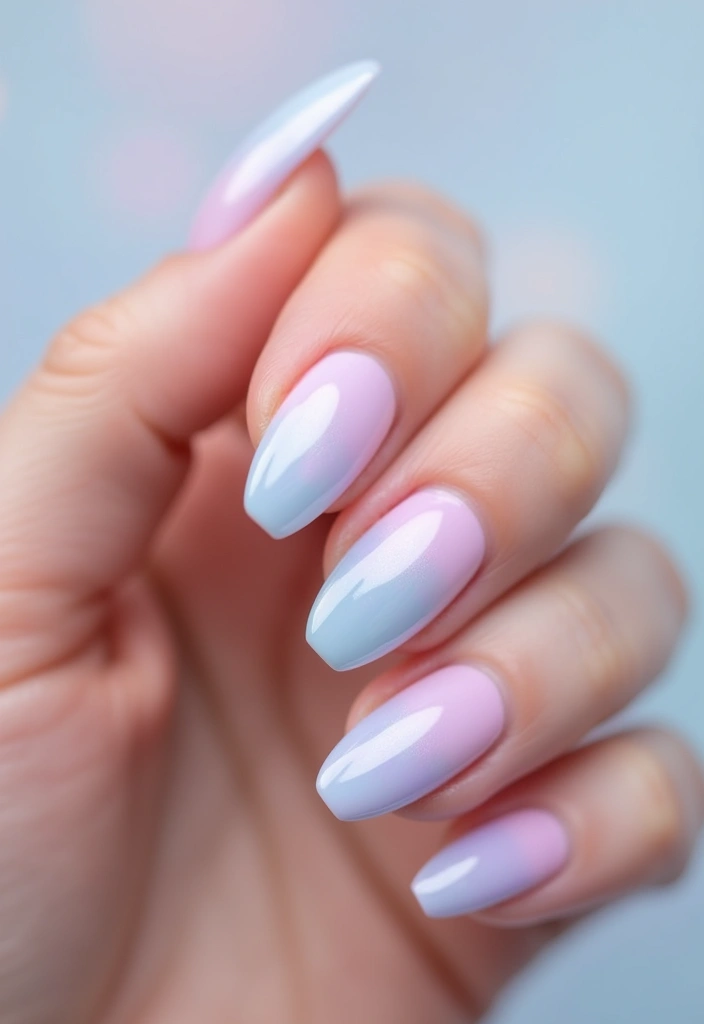 50 Simple Acrylic Nail Ideas for Everyday - 1. Soft Pastel Ombré