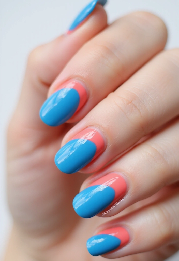50 Simple Acrylic Nail Ideas for Everyday - 21. Bold Stripes