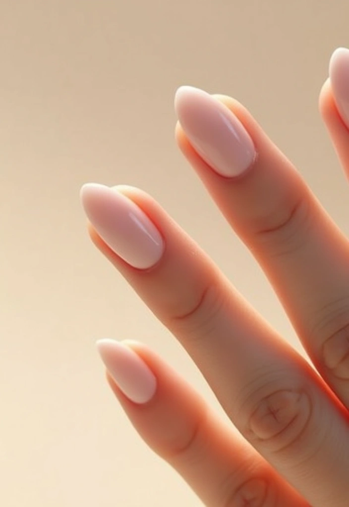 50 Simple Acrylic Nail Ideas for Everyday - 43. Simple Glazed Finish