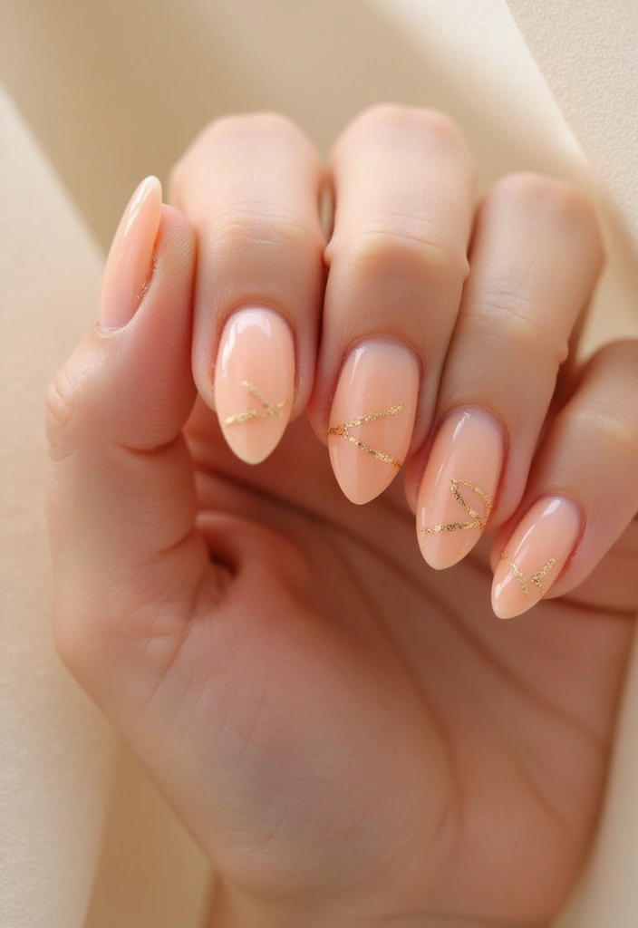 50 Simple Acrylic Nail Ideas for Everyday - 50. Charming Peachy Glow