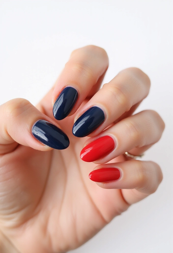 50 Simple Acrylic Nail Ideas for Everyday - 8. Bold Solid Colors