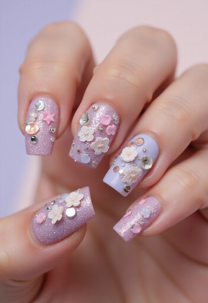 50 Stunning Acrylic Nail Design Ideas for Unmatched Durability - 16. Textured Touch