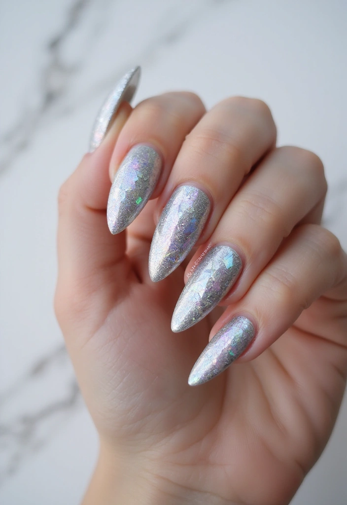 50 Stunning Acrylic Nail Design Ideas for Unmatched Durability - 25. Futuristic Trends