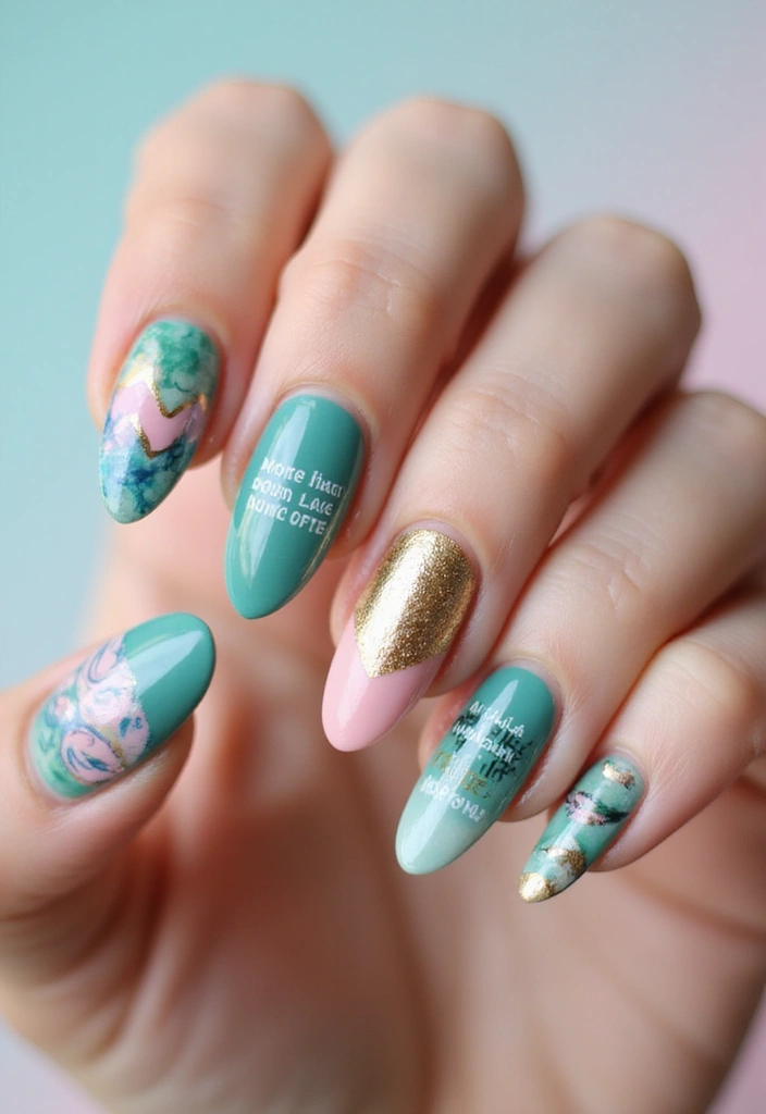 50 Stunning Acrylic Nail Design Ideas for Unmatched Durability - 50. Inspirational Quotes