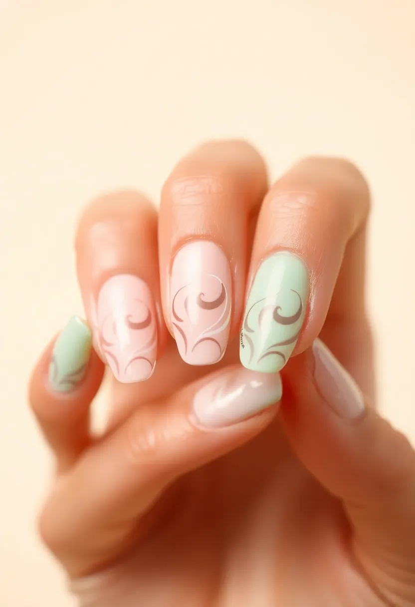 50 Top Nail Trends for 2025's Innovative - 15. Artistic Linework
