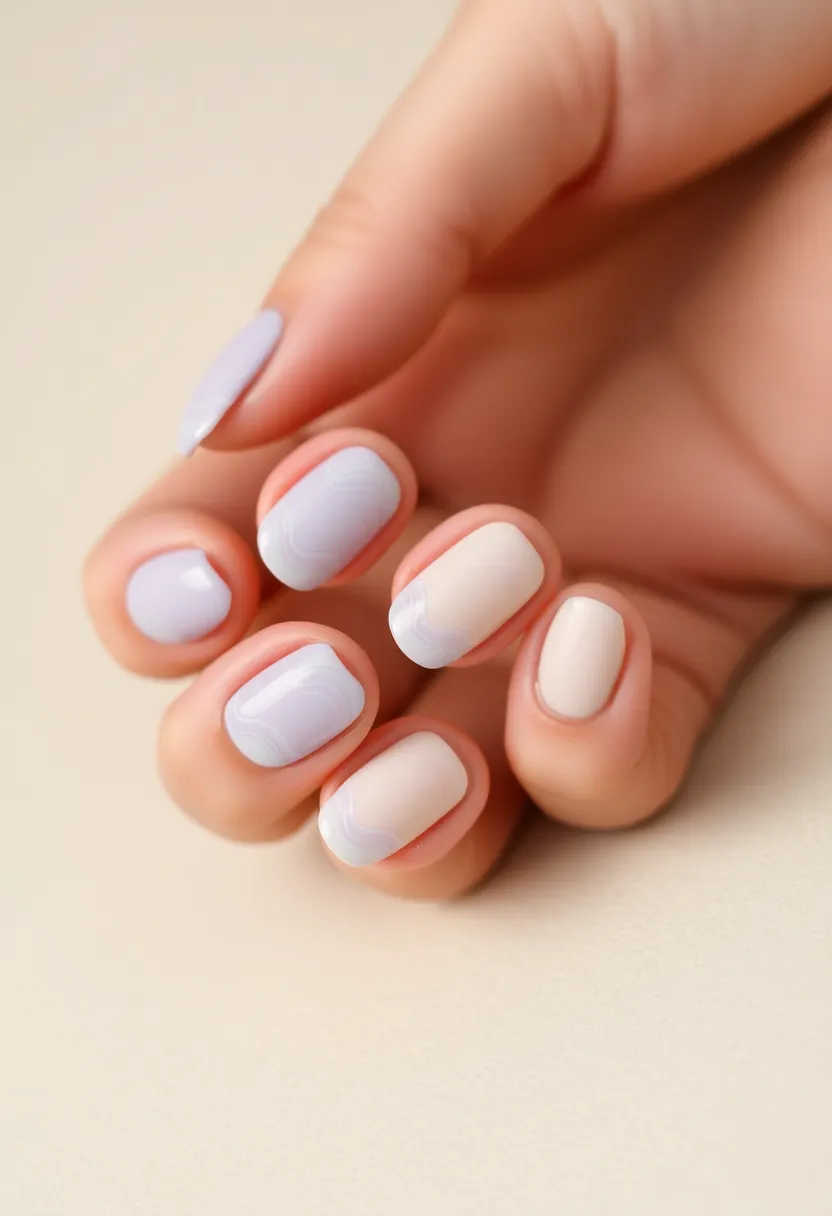 50 Top Nail Trends for 2025's Innovative - 23. Zen Waves