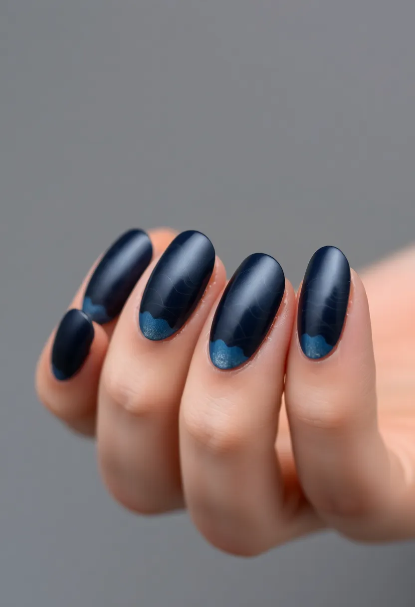 50 Top Nail Trends for 2025's Innovative - 31. Sombre Waves