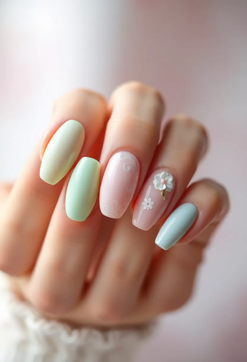 50 Top Nail Trends for 2025's Innovative - 33. Glossy Vintage