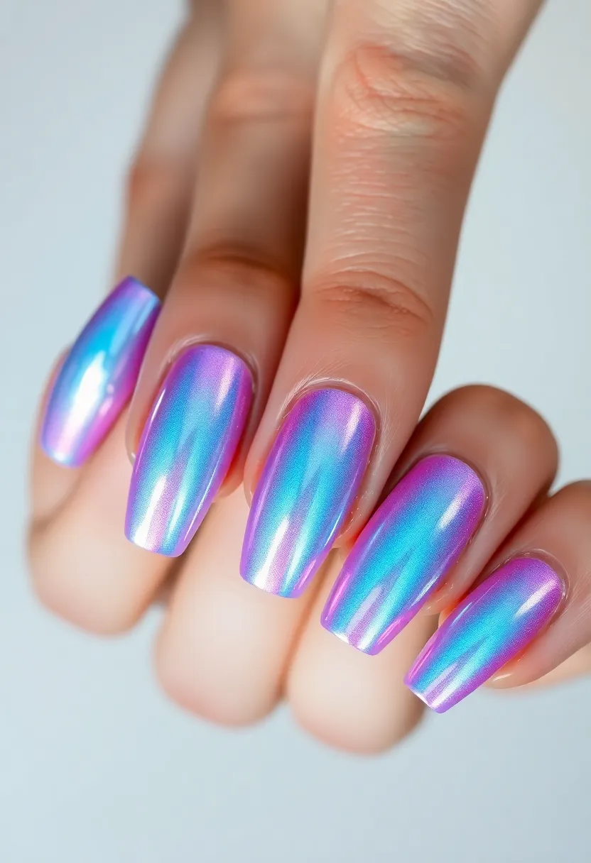 50 Top Nail Trends for 2025's Innovative - 34. Light Refraction