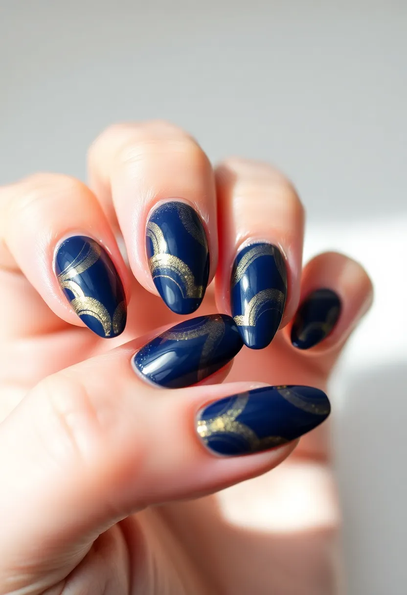 50 Top Nail Trends for 2025's Innovative - 38. Reversed Waves
