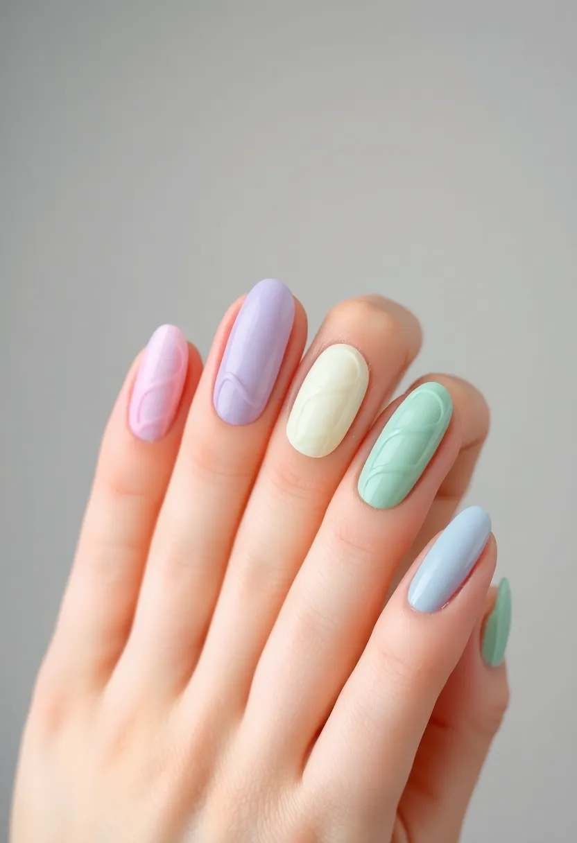 50 Top Nail Trends for 2025's Innovative - 39. Mesh Waves