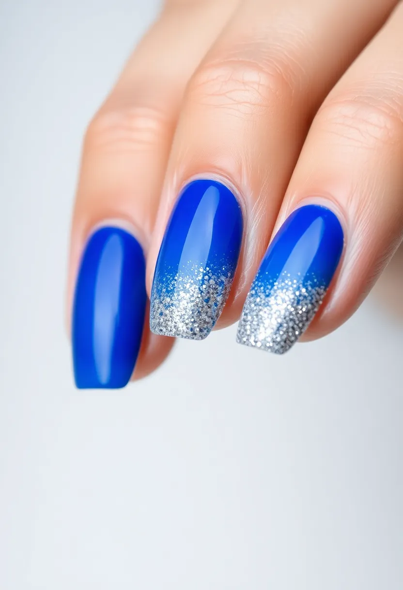 50 Top Nail Trends for 2025's Innovative - 8. Wavey Glitter Fade
