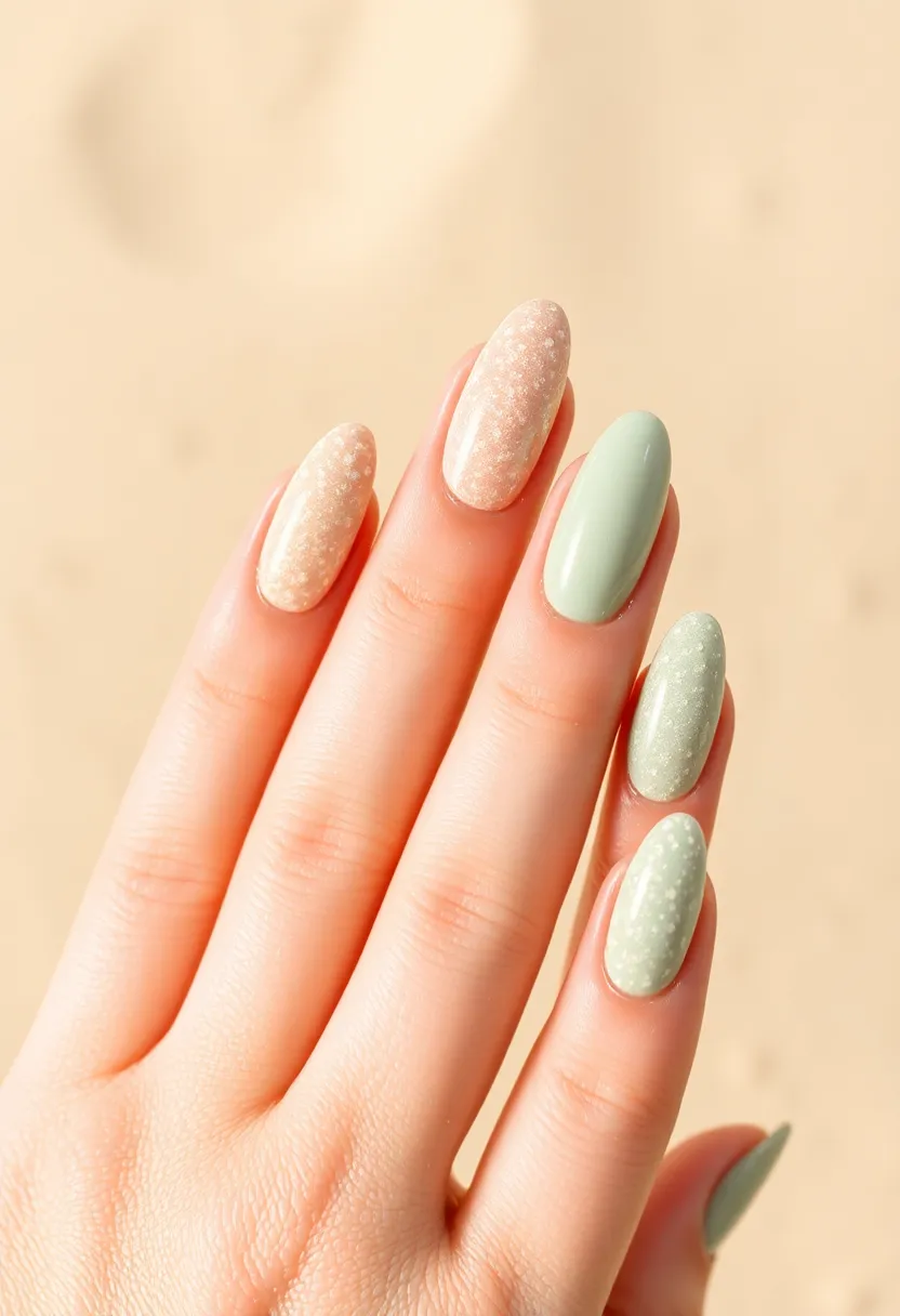 50 Top Nail Trends for 2025's Innovative - 9. Liquid Sand Nails