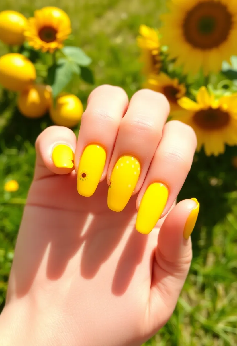 50 Trending Nail Polish Color Ideas for 2025's Bold Palette - 13. Bright Yellow