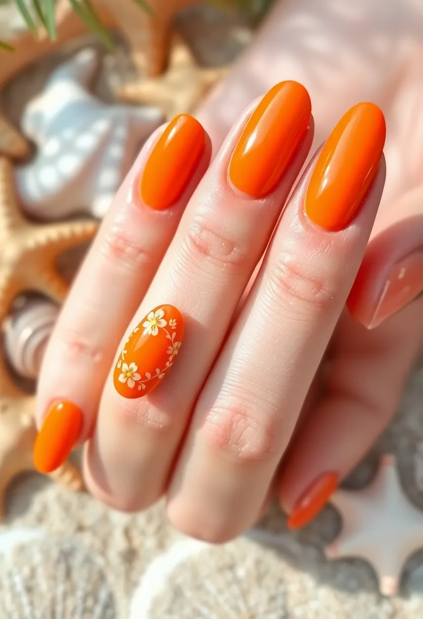 50 Trending Nail Polish Color Ideas for 2025's Bold Palette - 19. Tropical Orange