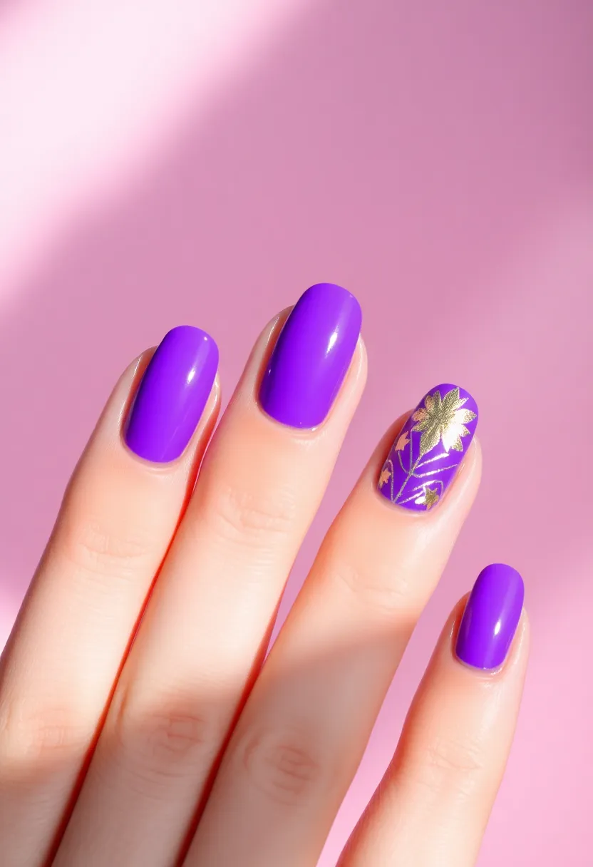 50 Trending Nail Polish Color Ideas for 2025's Bold Palette - 24. Bright Purple