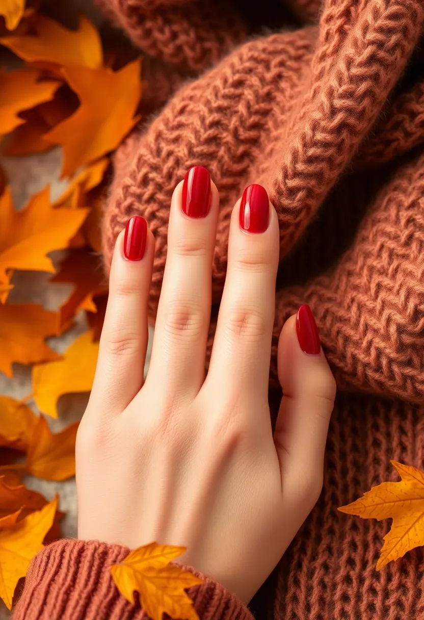 50 Trending Nail Polish Color Ideas for 2025's Bold Palette - 25. Rusty Red
