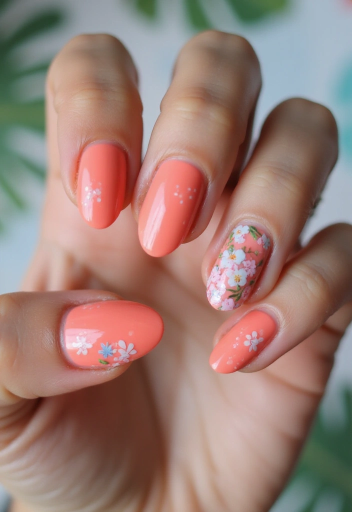 50 Trending Nail Polish Color Ideas for 2025's Bold Palette - 3. Vibrant Coral