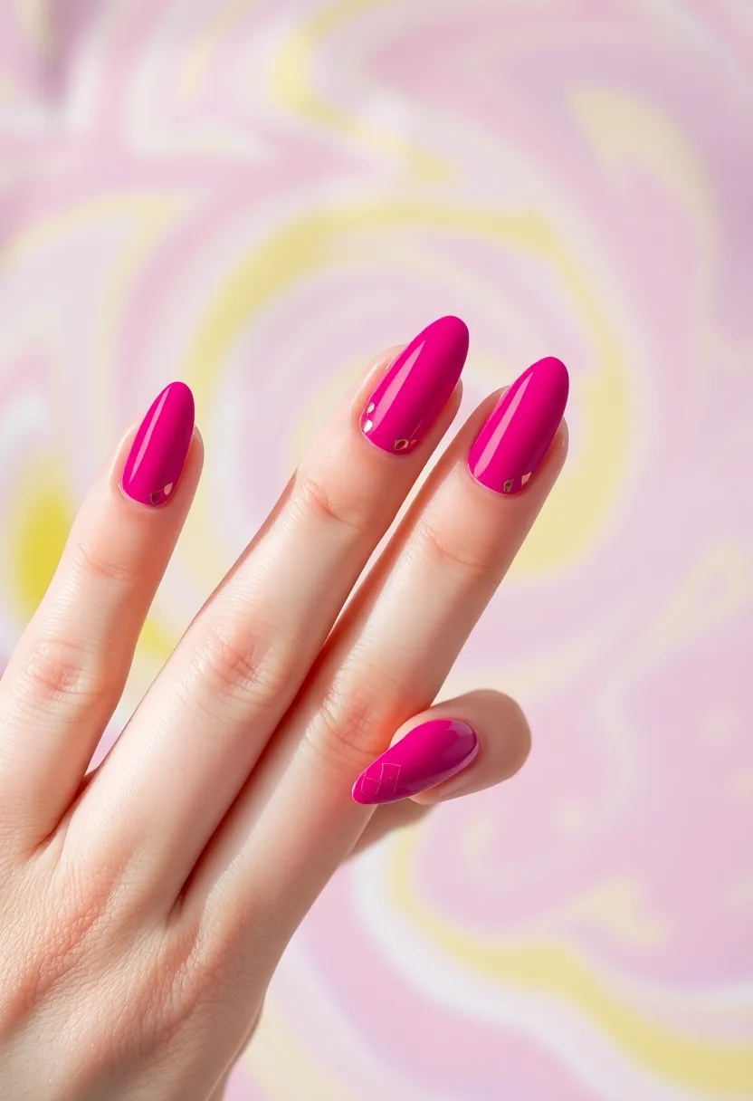 50 Trending Nail Polish Color Ideas for 2025's Bold Palette - 35. Fierce Fuchsia