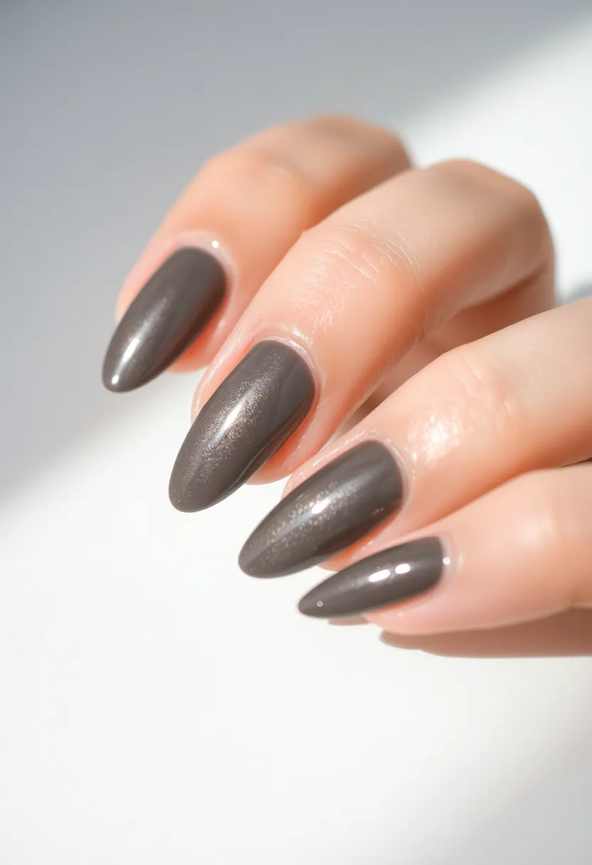 50 Trending Nail Polish Color Ideas for 2025's Bold Palette - 41. Smoky Gray