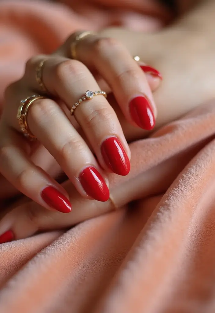 50 Trending Nail Polish Color Ideas for 2025's Bold Palette - 9. Classic Red