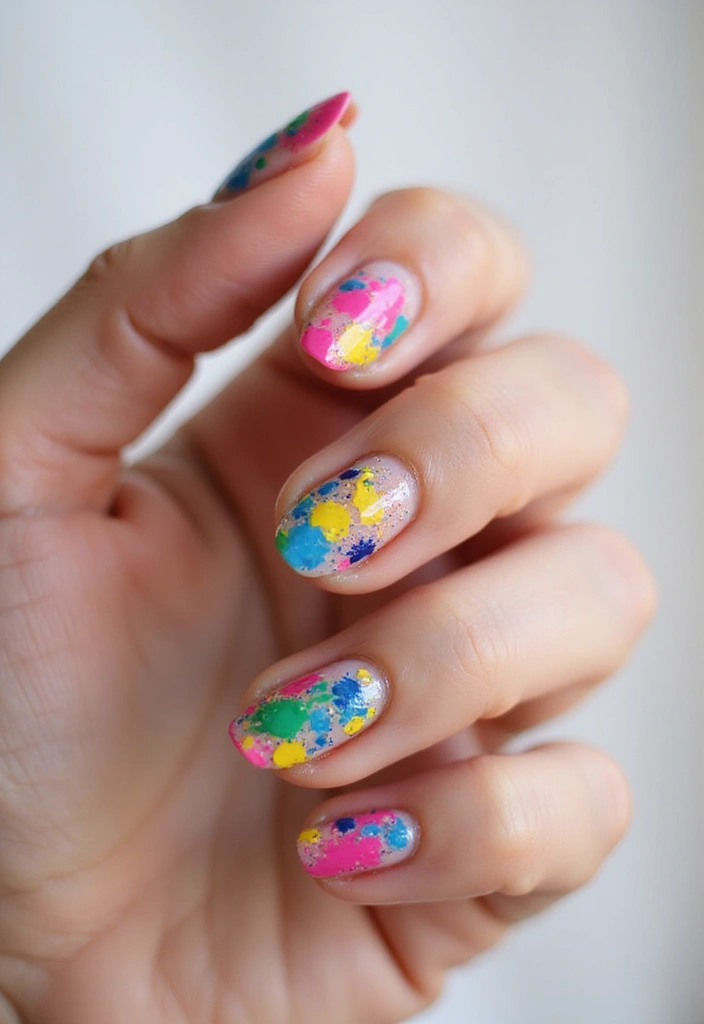 50 Ultimate Nail Ideas for Endless Empowering Inspiration - 12. Artistic Splatter