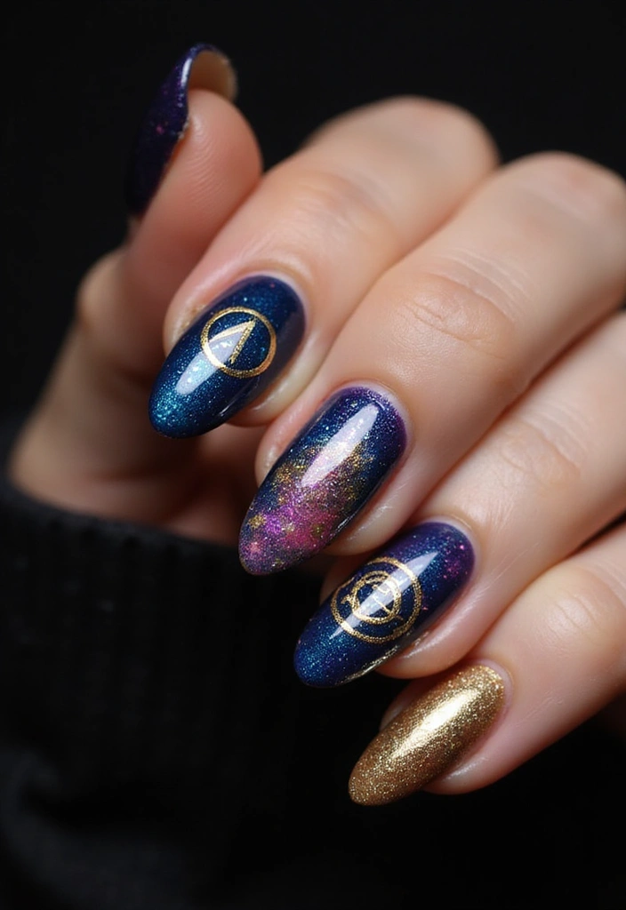 50 Ultimate Nail Ideas for Endless Empowering Inspiration - 18. Zodiac Inspirations
