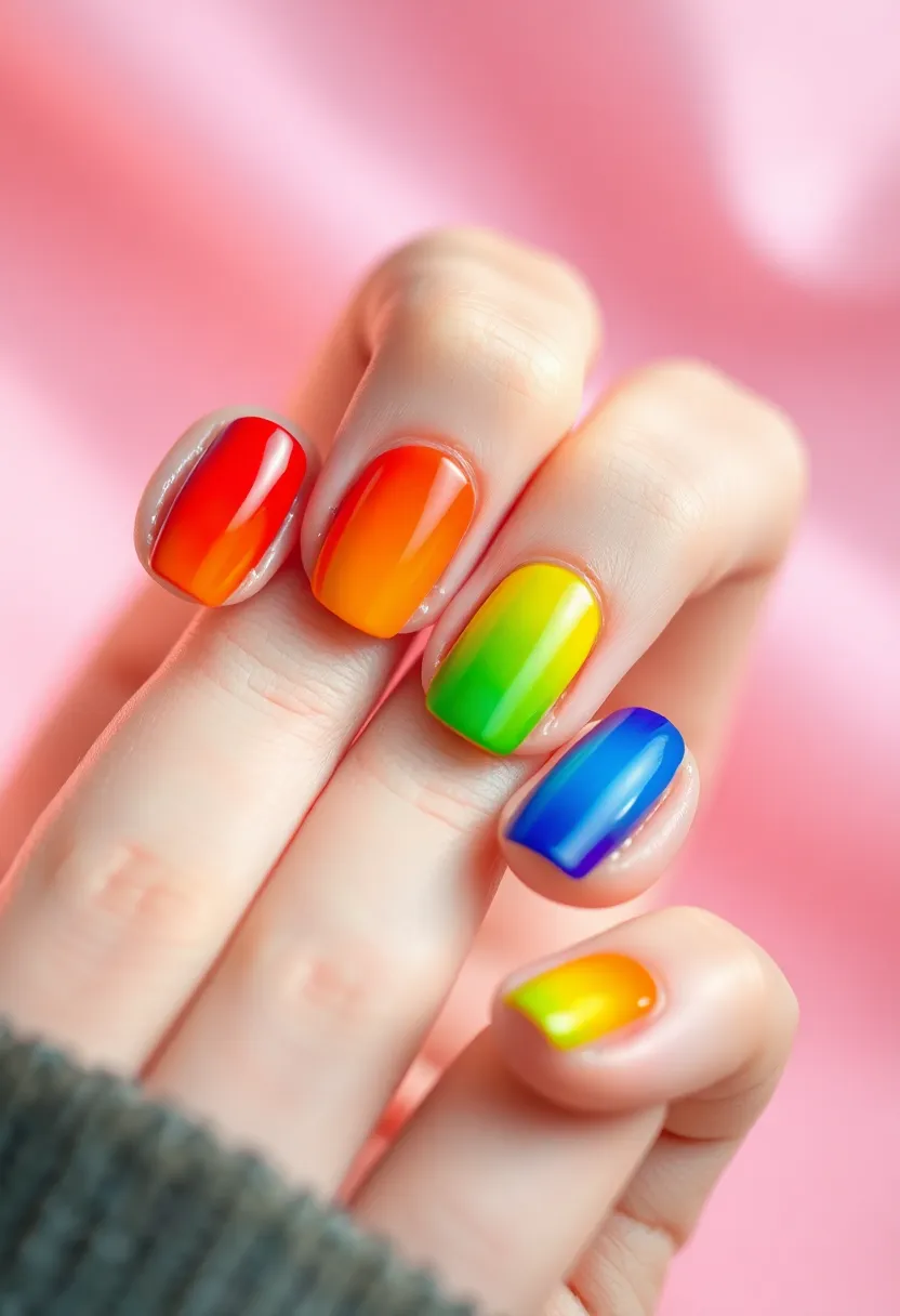 50 Ultimate Nail Ideas for Endless Empowering Inspiration - 20. Rainbow Connection
