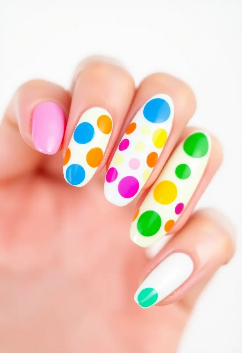 50 Ultimate Nail Ideas for Endless Empowering Inspiration - 24. Playful Polka Dots