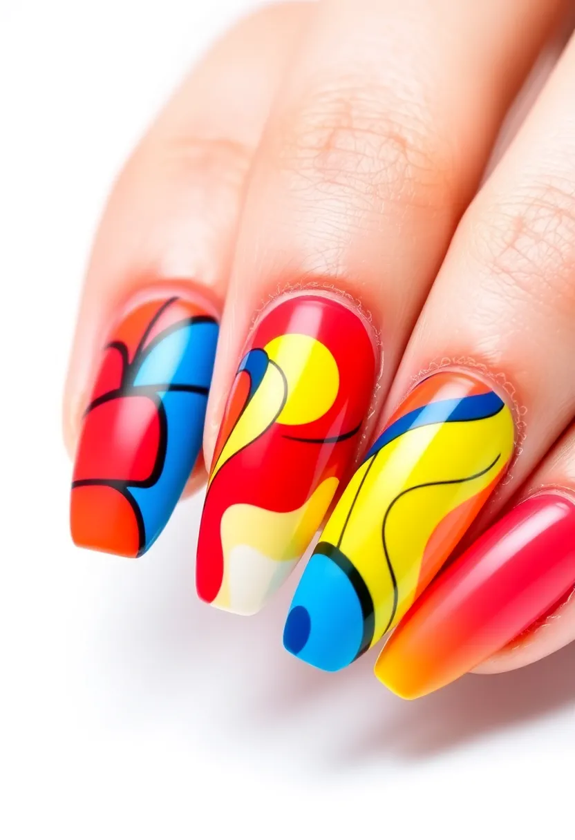 50 Ultimate Nail Ideas for Endless Empowering Inspiration - 25. Abstract Art