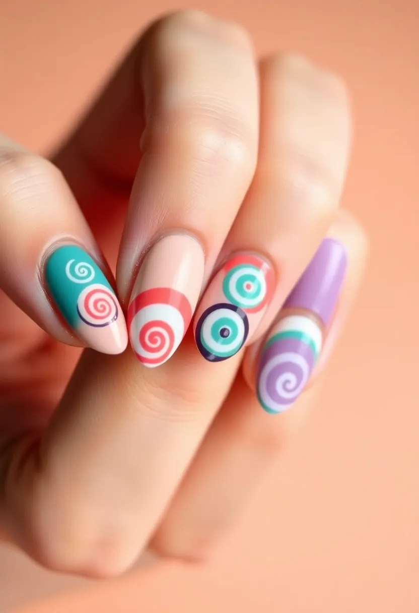 50 Ultimate Nail Ideas for Endless Empowering Inspiration - 28. Artistic Spirals