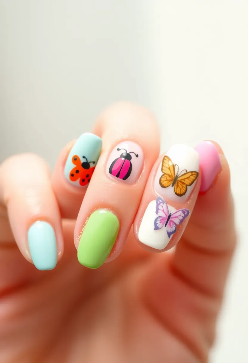 50 Ultimate Nail Ideas for Endless Empowering Inspiration - 33. Charming Critters