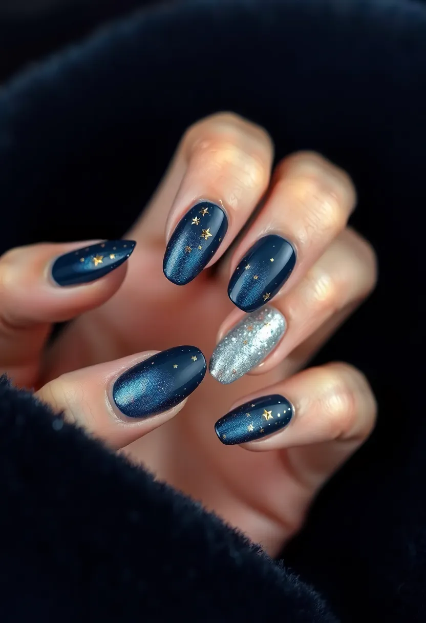 50 Ultimate Nail Ideas for Endless Empowering Inspiration - 37. Glimmering Stars