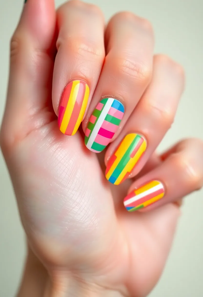 50 Ultimate Nail Ideas for Endless Empowering Inspiration - 40. Sweet Candy Stripes