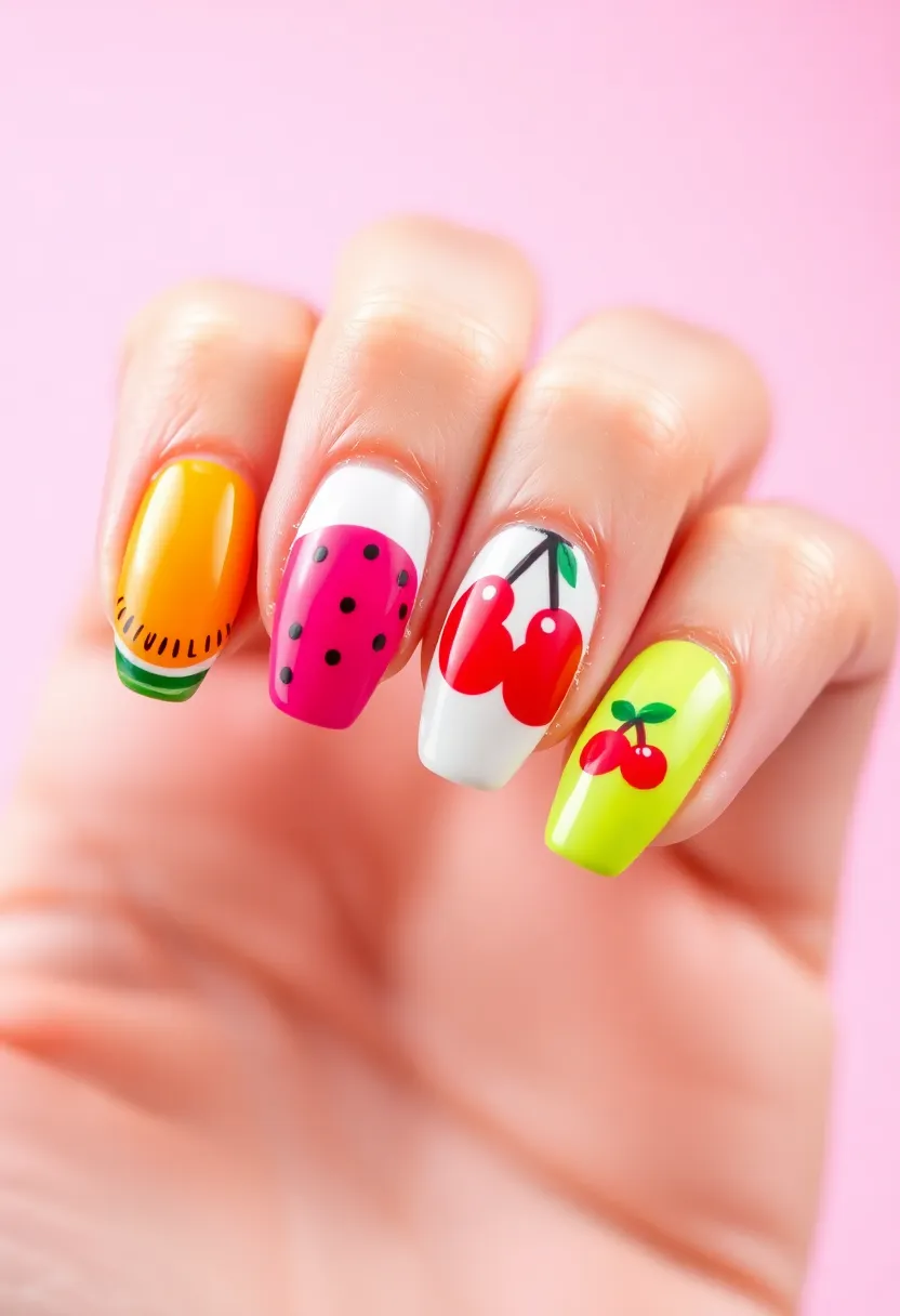 50 Ultimate Nail Ideas for Endless Empowering Inspiration - 42. Fun Fruit Designs