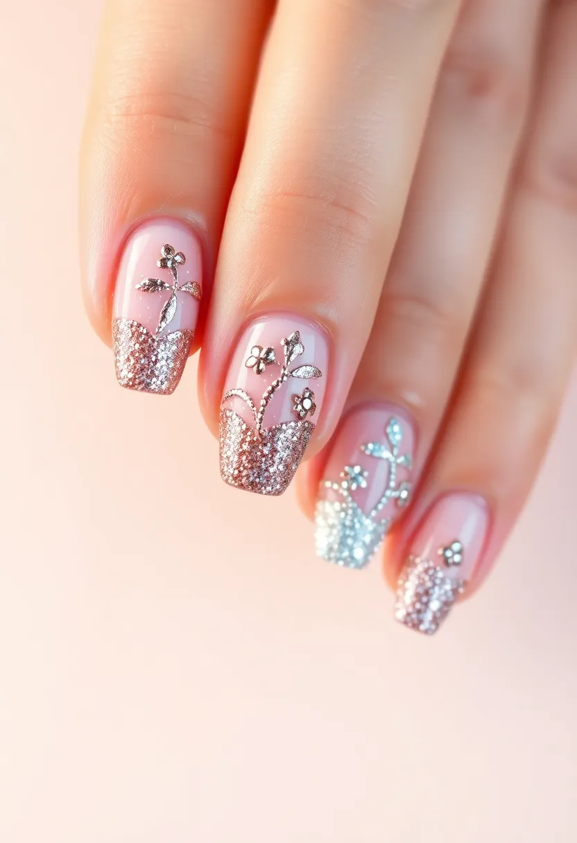 50 Ultimate Nail Ideas for Endless Empowering Inspiration - 43. Gleaming Glitter Tips