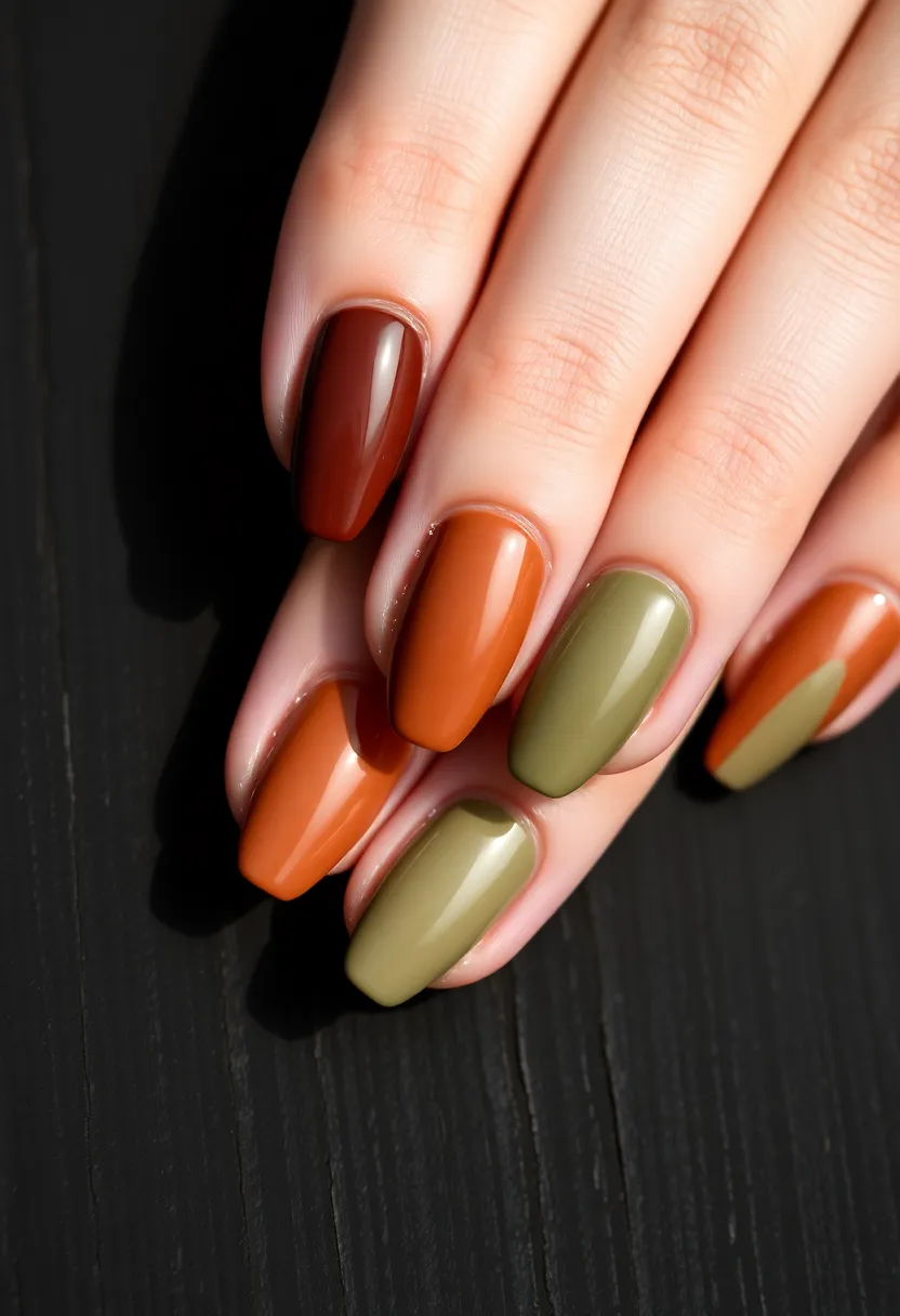 50 Ultimate Nail Ideas for Endless Empowering Inspiration - 48. Earthy Tones