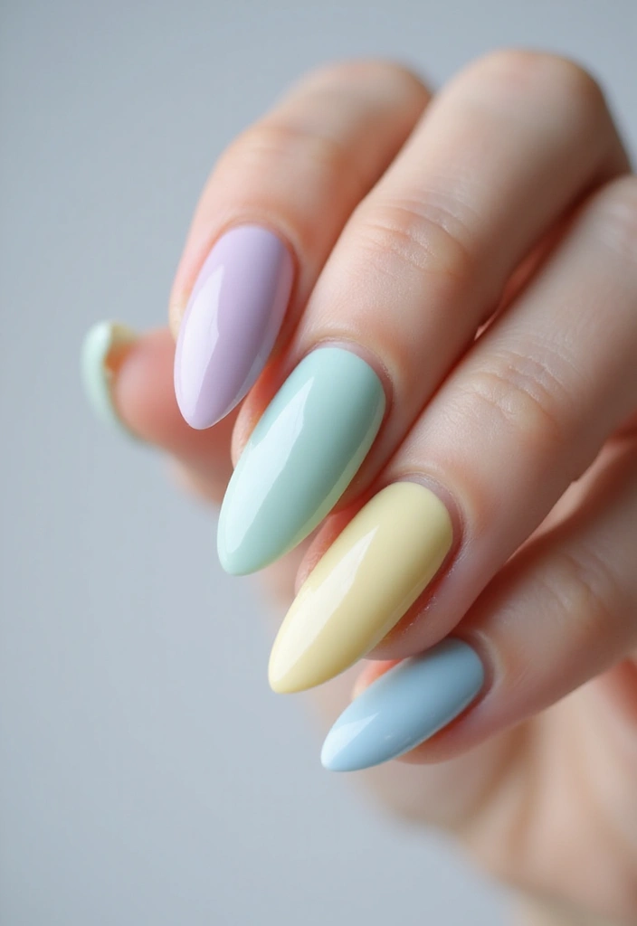 50 Versatile Acrylic Nail Ideas for All Lengths and Lifestyles - 14. Soft Pastel Shades