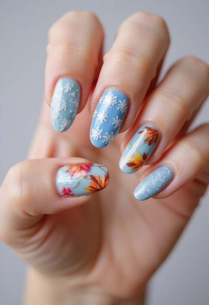 50 Versatile Acrylic Nail Ideas for All Lengths and Lifestyles - 17. Seasonal Themes