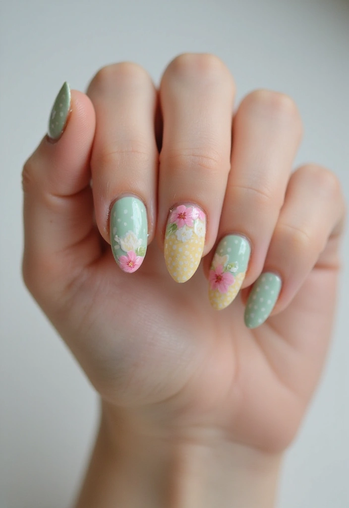 50 Versatile Acrylic Nail Ideas for All Lengths and Lifestyles - 30. Vintage-Inspired Designs