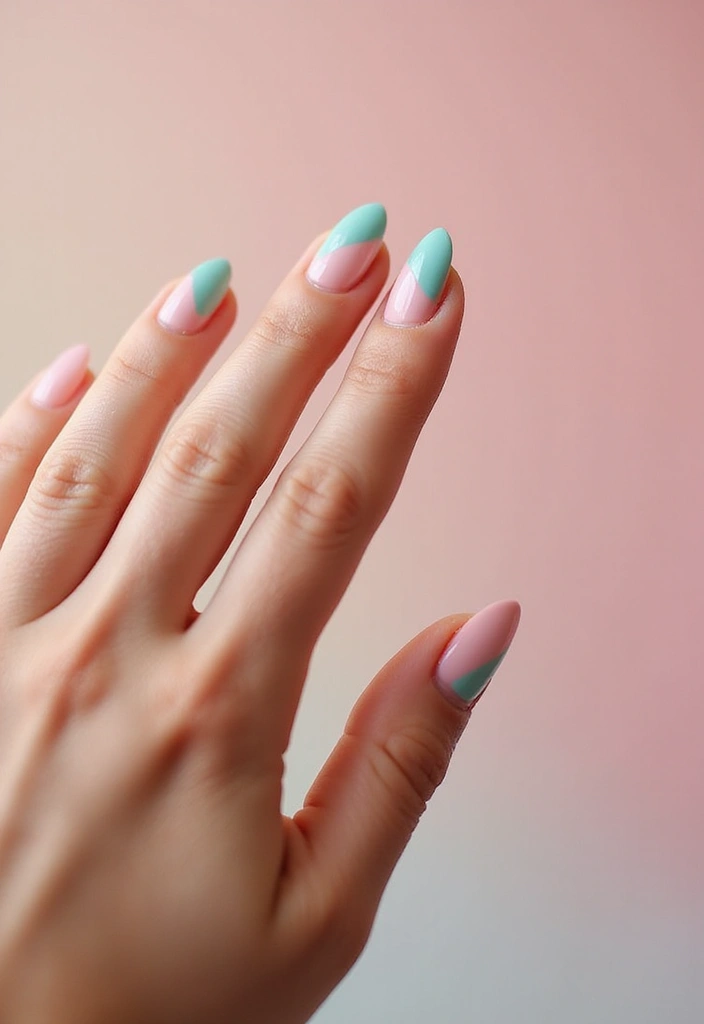 50 Versatile Acrylic Nail Ideas for All Lengths and Lifestyles - 34. Half-Moon Manicure