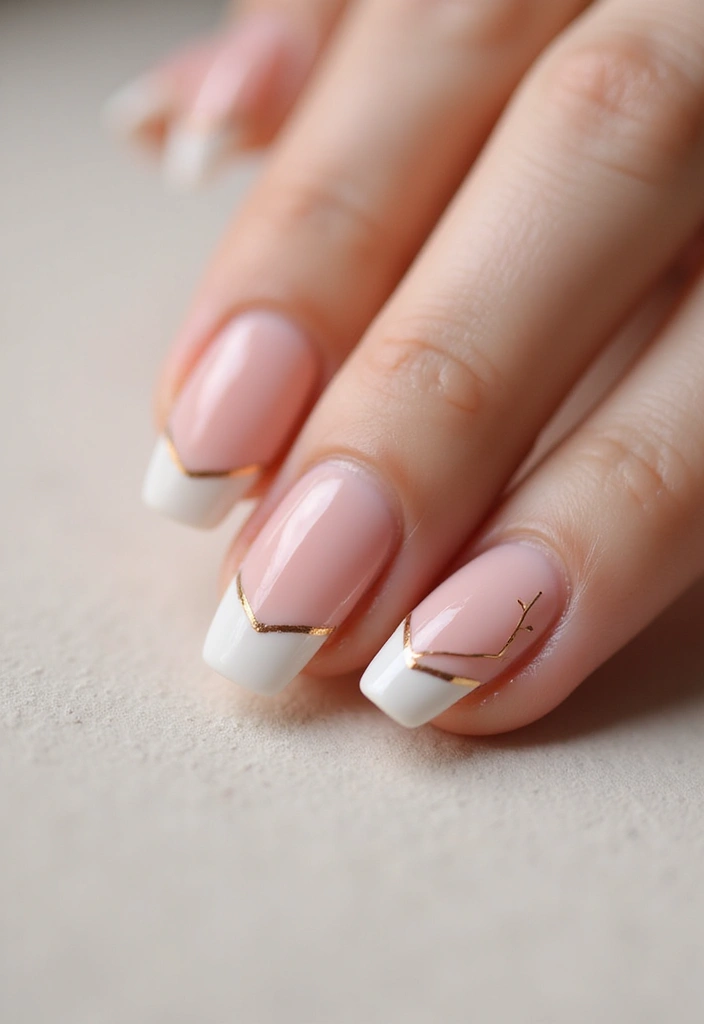 50 Versatile Acrylic Nail Ideas for All Lengths and Lifestyles - 4. Negative Space Manicure