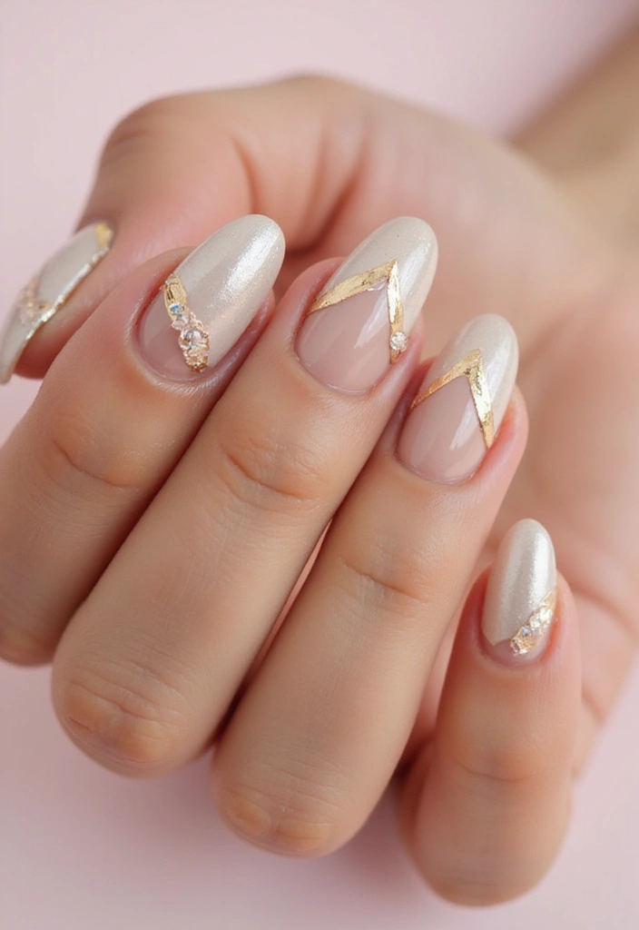50 Versatile Acrylic Nail Ideas for All Lengths and Lifestyles - 8. Metallic Accents