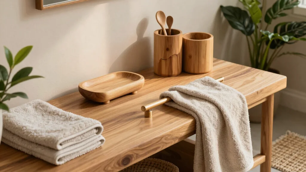 15 Wood Bathroom Accessories for a Warm Organic Look