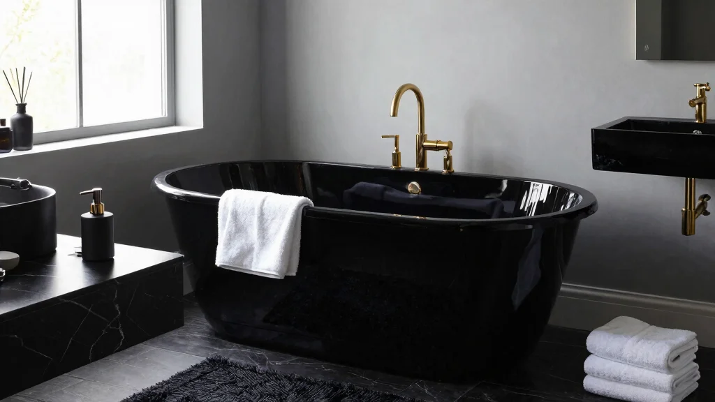 16 Bathroom Accessories Black Styling Ideas for Bold Decor