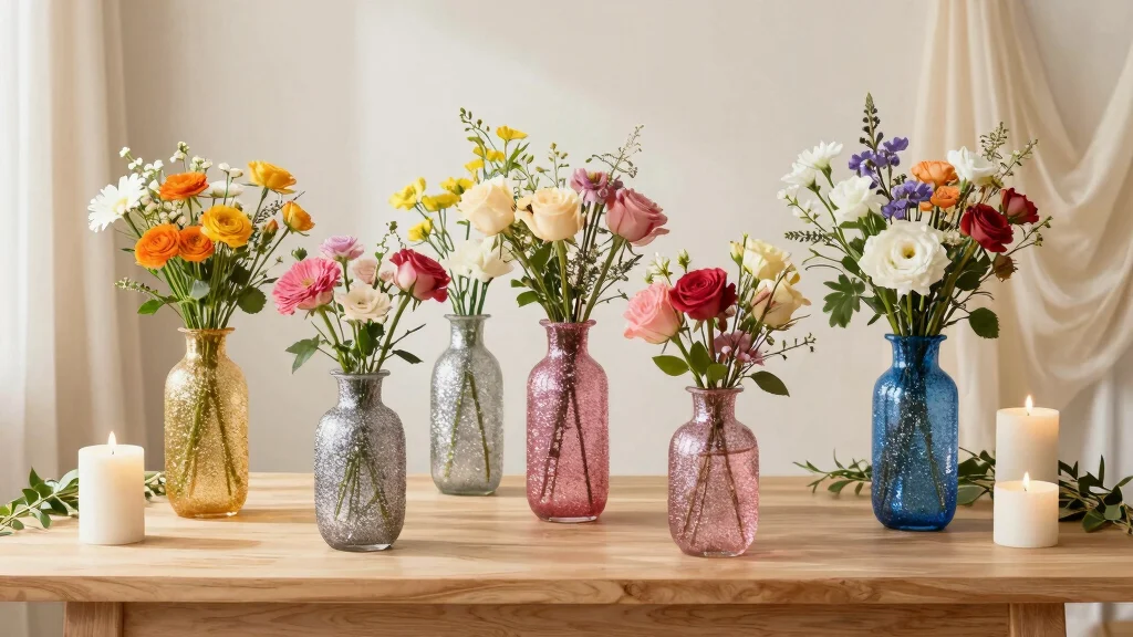 16 Glitter Vases Ideas for Glam Home Decor
